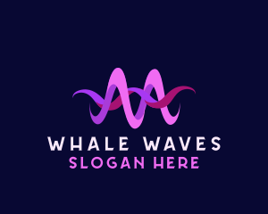 Creative Music Wave logo design