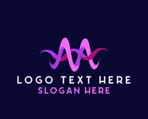 Singer - Creative Music Wave logo design