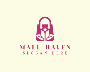 Flower Shopping Bag logo design