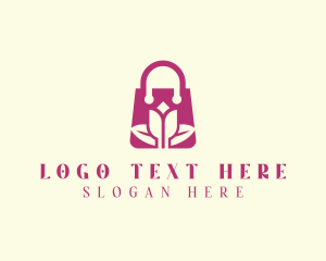 Flower Shopping Bag Logo
