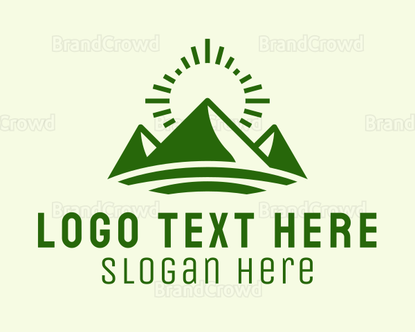 Mountain Travel Hiking Logo