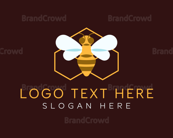 Honey Bee Apiary Logo