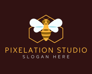 Honey Bee Apiary Logo