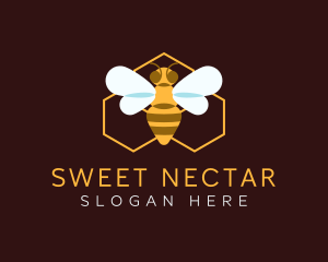 Honeybee - Honey Bee Apiary logo design