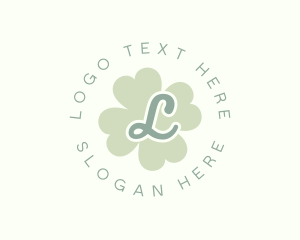 Flower - Lucky Clover Leaf logo design