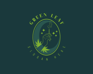 Thc - Smoker Cannabis Weed logo design