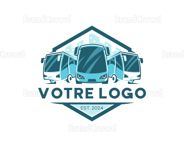 Bus Liner Transportation Logo