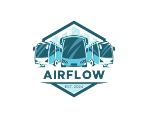 Bus Liner Transportation logo design