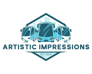 Bus Liner Transportation logo design