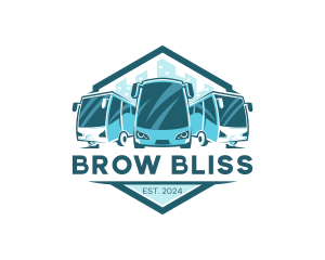 Bus Liner Transportation logo design