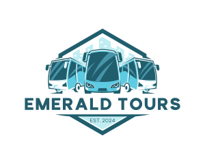 Bus Liner Transportation logo design