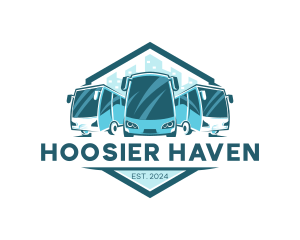 Bus Liner Transportation logo design