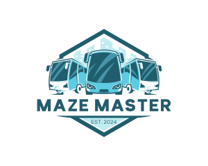 Bus Liner Transportation logo design