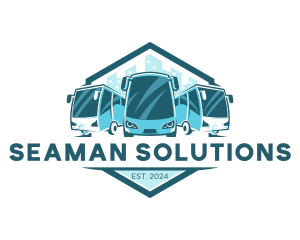 Bus Liner Transportation logo design