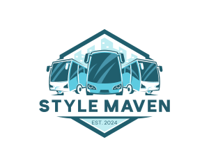 Bus Liner Transportation logo design