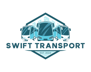Bus Liner Transportation logo design