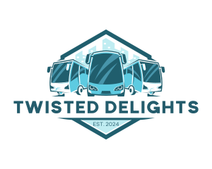 Bus Liner Transportation logo design