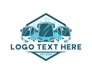 Logistic - Bus Liner Transportation logo design