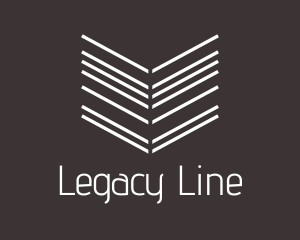 Arrow Line Book logo design