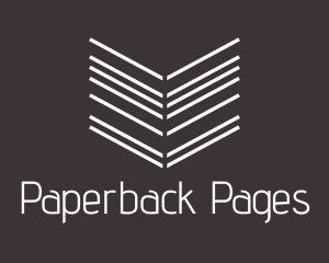 Book - Arrow Line Book logo design