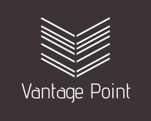 Point - Arrow Line Book logo design