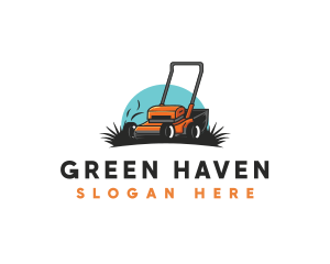 Lawn  Grass Mower  logo design