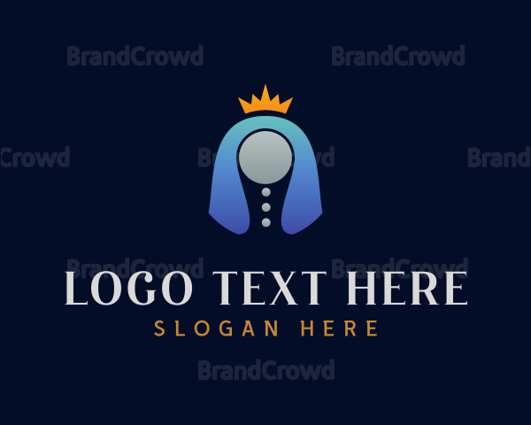 Abstract Queen Crown Logo