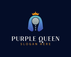 Abstract Queen Crown logo design