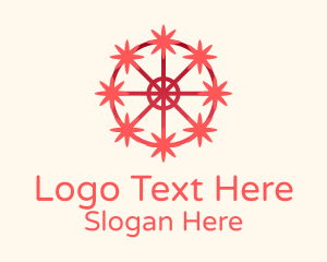 Floral Star Decoration Logo
