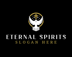 Spirit Dove Cross logo design