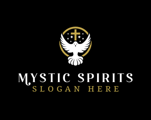 Spirit Dove Cross logo design