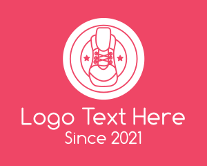 Kicks - Sneaker Shop Badge Logo Design