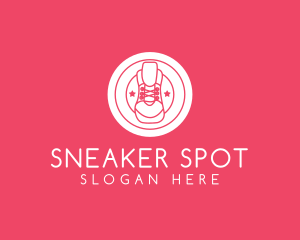 Sneaker Kicks Footware logo design