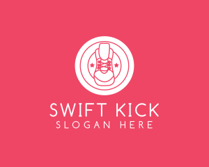 Sneaker Kicks Footware logo design