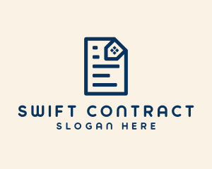 Contract - Real Estate Contract logo design