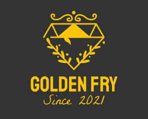 Golden Diamond Vine logo design