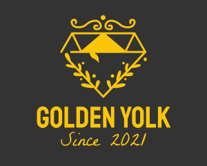 Golden Diamond Vine logo design