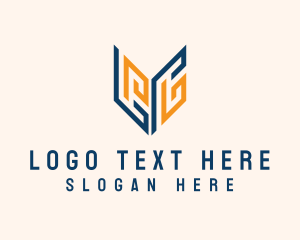 Construction - Geometric Maze Letter LP Business logo design