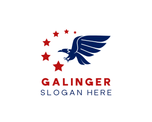 Veteran - American Flying Eagle logo design
