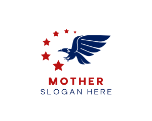 Country - American Flying Eagle logo design