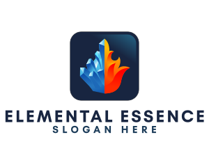 Element - Fire Ice Element logo design