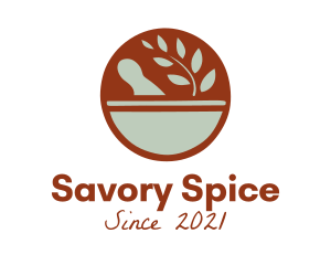 Condiments - Spice Mortar and Pestle logo design