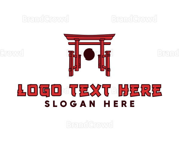 Japanese Torii Arch Logo