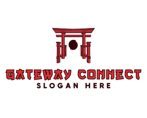 Gateway - Japanese Torii Arch logo design