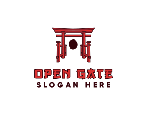 Gateway - Japanese Torii Arch logo design