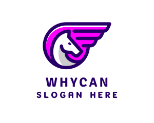 Horse Wing Racing Logo