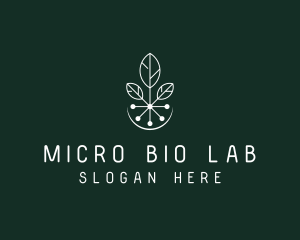 Natural Biotech Leaves logo design