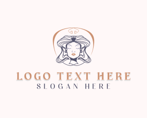 Hairstyling - Woman Beauty Hairstyling logo design