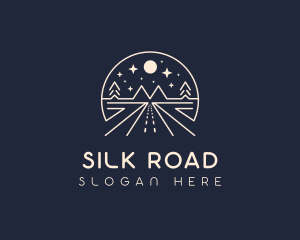 Camping Night Road logo design