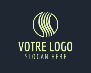 Strategist - Vertical Waves Circle logo design